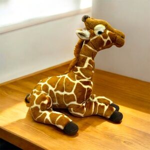 FAO Schwarz Giraffe Calf Plush Toy 12” New